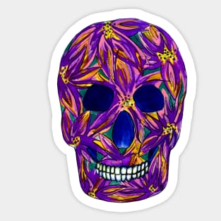 Sugar Skull (Small, tiled design) Sticker